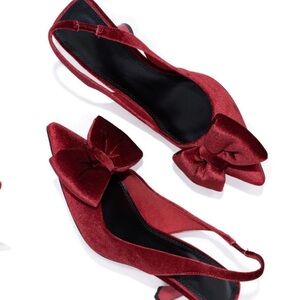 VICI velvet sling back heels